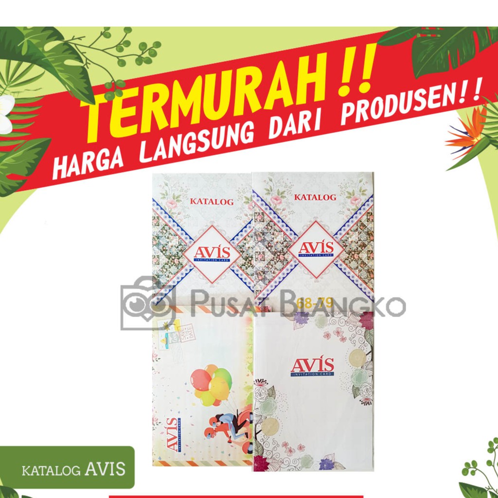 Katalog Blangko Undangan Pernikahan Avis Harga Murah Erba Java