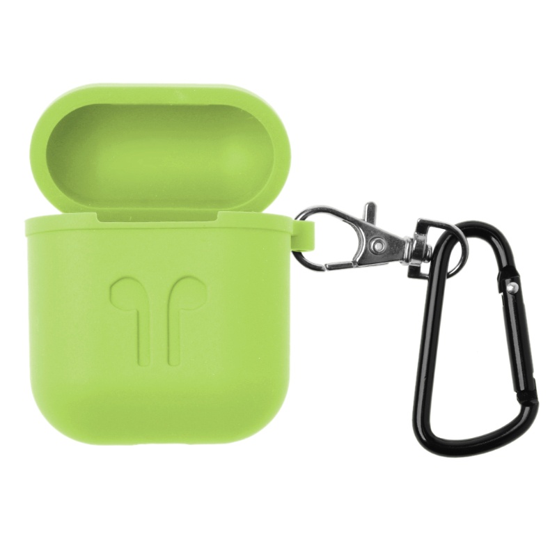 Vivi Soft Case AirPods Apple Earphone Bluetooth Wireless Anti Hilang Bahan Silikon Dengan Carabiner