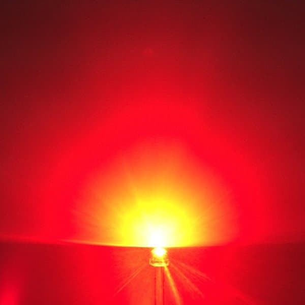 LED Super Bright 5mm Merah, LED Lamp 5 mm Red