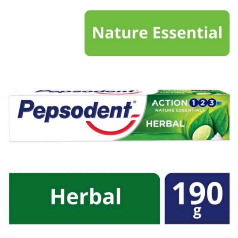 pepsodent herbal 190g isi 2 pcs