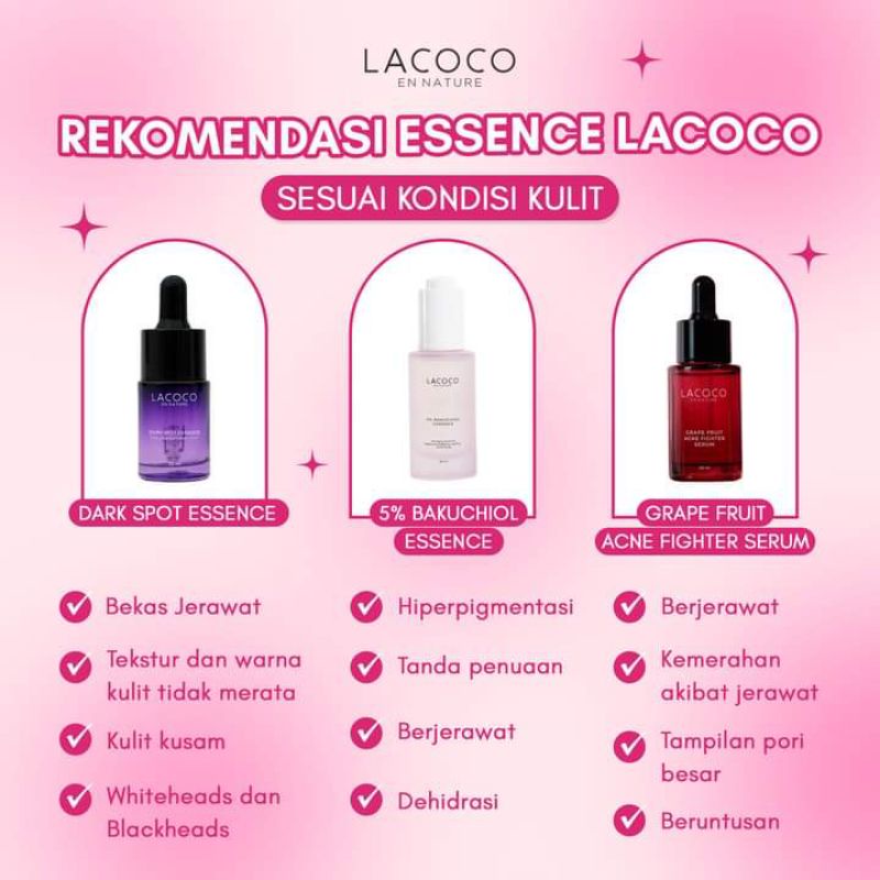 GRAPE FRUIT LACOCO/DARK SPOT LACOCO/BAKUCHIOL LACOCO/LACOCO BAKUCHIOL ESSENCE/ESSENCE/SERUM ANTI FLE