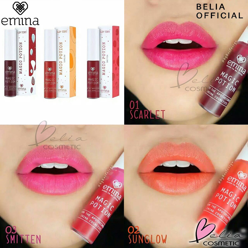 ❤ BELIA ❤ EMINA Magic Potion Lip Tint 5.5mL no 1-6 | liptint emina