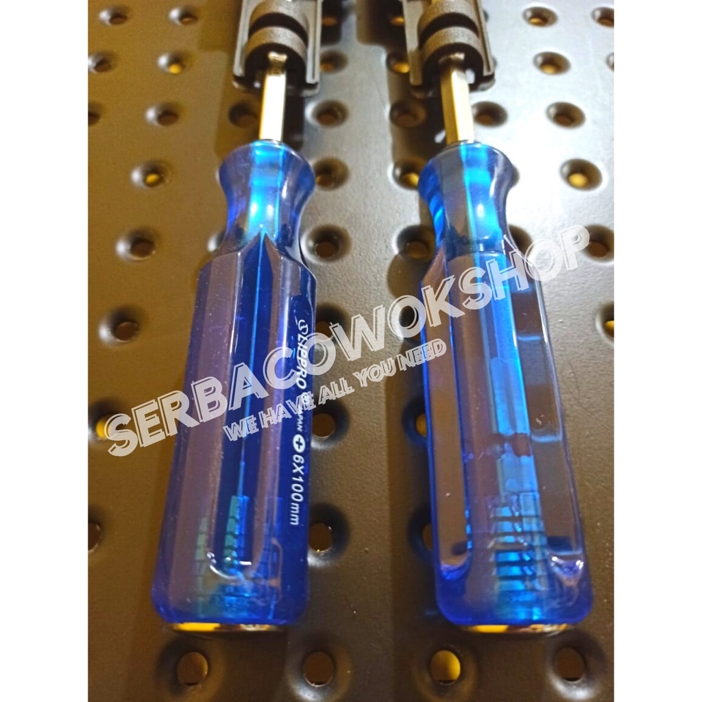 Lippro Obeng Ketok Tembus Satuan 6x100 mm 4 Inch Magnet Go-Thru Screwdriver Termurah Berkualitas