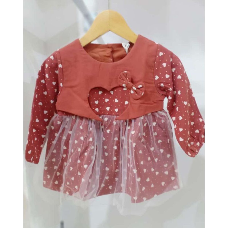 Dress Tutu Rompi Love Impor Anak Perempuan