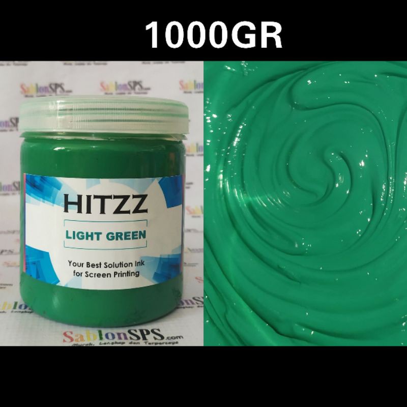 TINTA PLASTISOL LIGHT GREEN DISTRO CLOTHING HITZZ 1KG