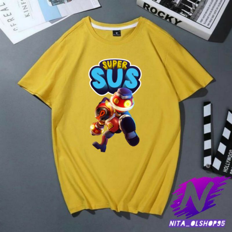 baju anak super sus flashbang kaos supersus