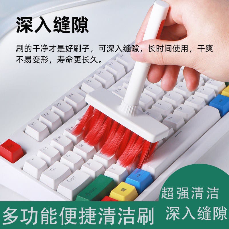 5 In 1 Sikat Pembersih Keyboard Wireless Bluetooth Bahan Metal Untuk Airpods