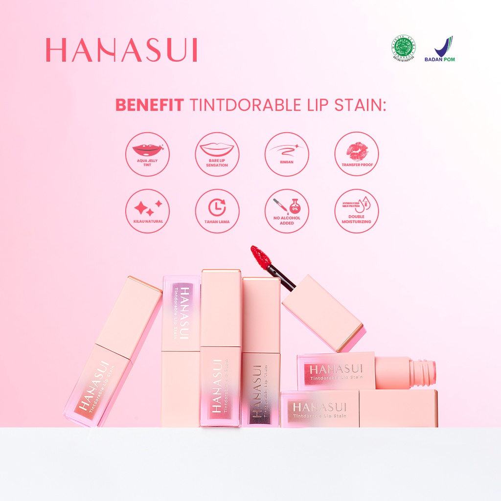 Hanasui Tintdorable Lip Stain - Lip Tint 10ml