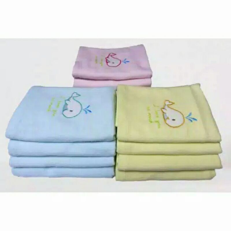Handuk Bayi Ivory Bordir Ukuran 60*110 Cm-Handuk Mandi Bayi Murah