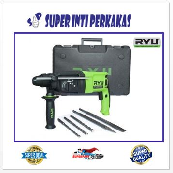 MESIN ROTARY HAMMER RYU RRH26 / MESIN BOR BOBOK BETON RYU RRH26