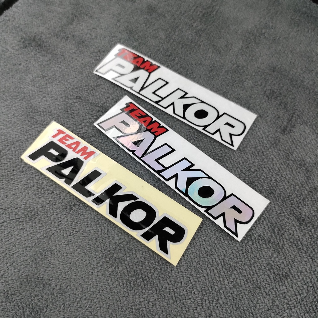 STICKER TEAM PALKOR STIKER CUTTING sticker motor mobil laptop cermin