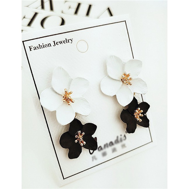 LRC Anting Tusuk Fashion Flower Earrings f4931x