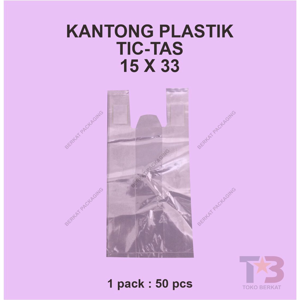 Kantong Tas Plastik LLDPE 15 x 33/Plastik LLDPE/Plastik Merk TICTAS/Plastik Tebal/Plastik Janji Jiwa