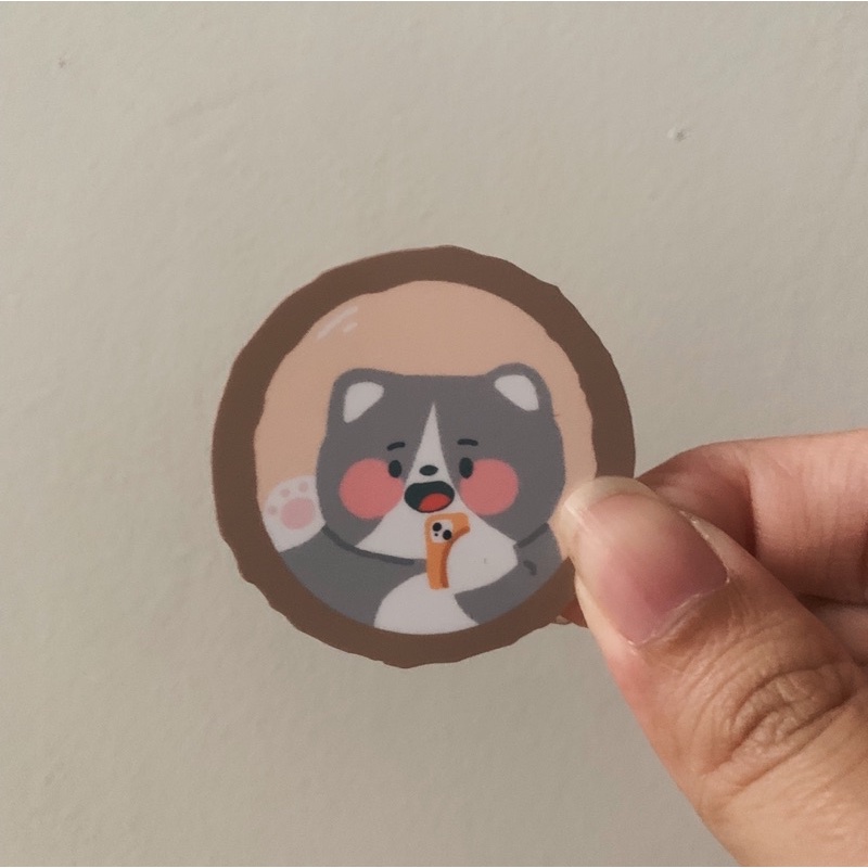 

Phaedra Stuff - Mirror Selfie Kitty Sticker | cat sticker | cute sticker | aesthetic sticker | bullet journal