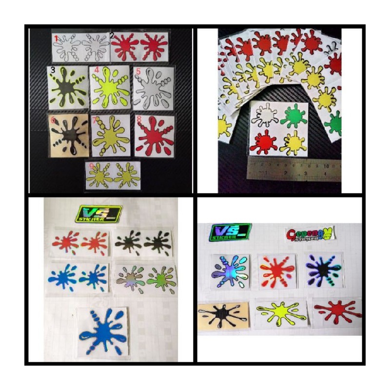 

Sticker warna Bercak Jual Berkualitas cutting warni