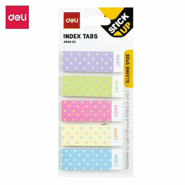

[GRAND MEDIA] MEMO INDEX DELI / INDEX TABS DELI / PAPER INDEX TABS DELI EA64002 5x30 SHEETS