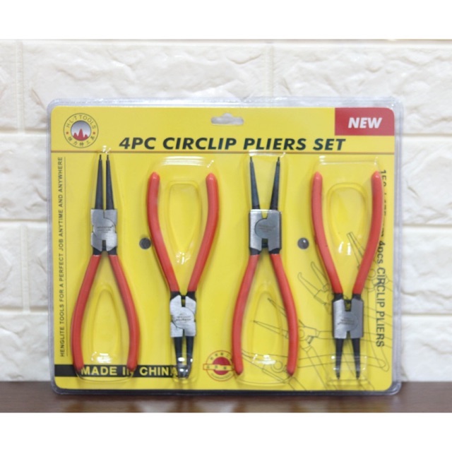 Transformer 4 pc circlip pliers set tang snap ring