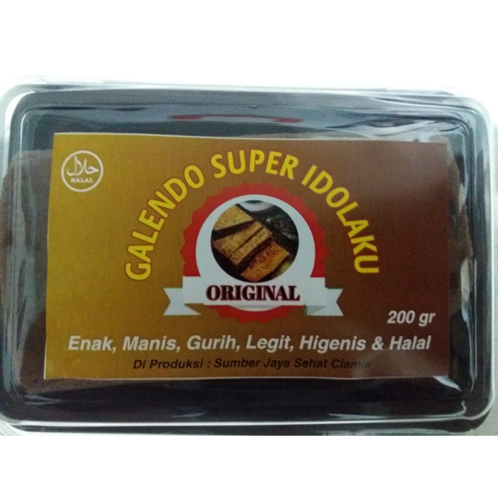 

galendo super idolaku original,enak,manis,gurih,legit,higenis dan halal 200gr.