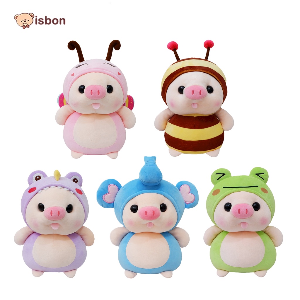 ISTANA BONEKA Babi Pig Hoodie 25cm squishy halus premium besar lucu piggy pig soft plush premium