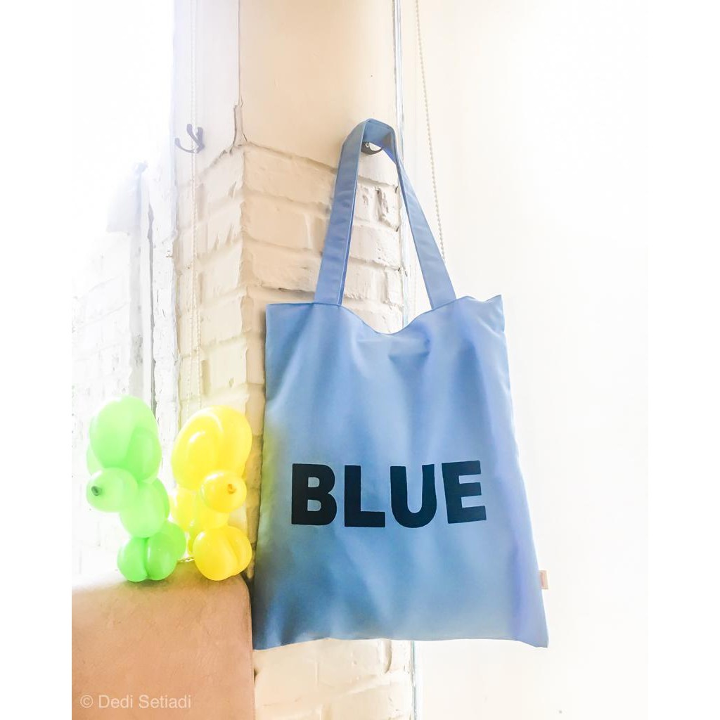&quot;Messy&quot; Tote Bag / Totebag Drill Printed Color Name
