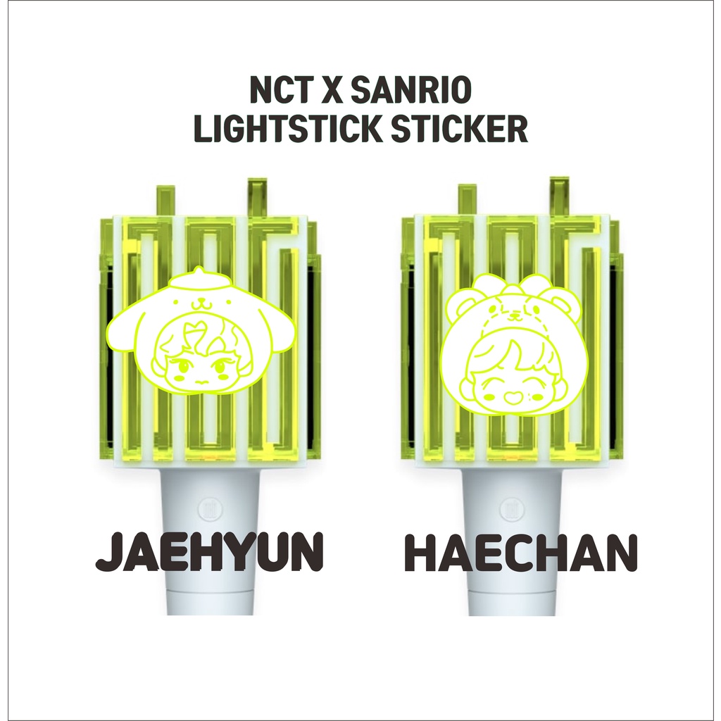 NCT X SANRIO Ver.2 LIGHTSTICK STICKER REFLECTIVE  (Sticker ls reflectif neobong)