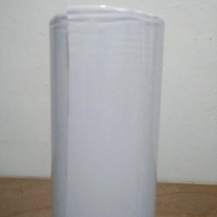 stiker Skotlet warna putih glossy,, Lebar stiker nya 152cm