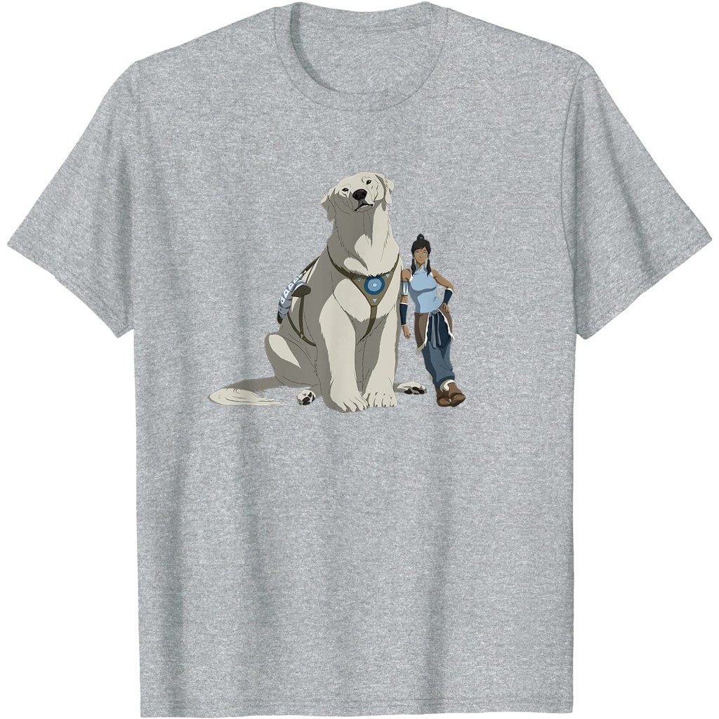 Kaos Anak Avatar The Legend of Korra - Naga and Korra  Pakaian Fashion Baju Atasan Anak Laki Perempu