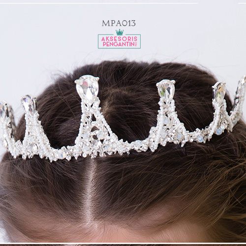 Aksesoris Crown Tiara Pesta Anak l Mahkota Sanggul Rambut Putri-MPA013