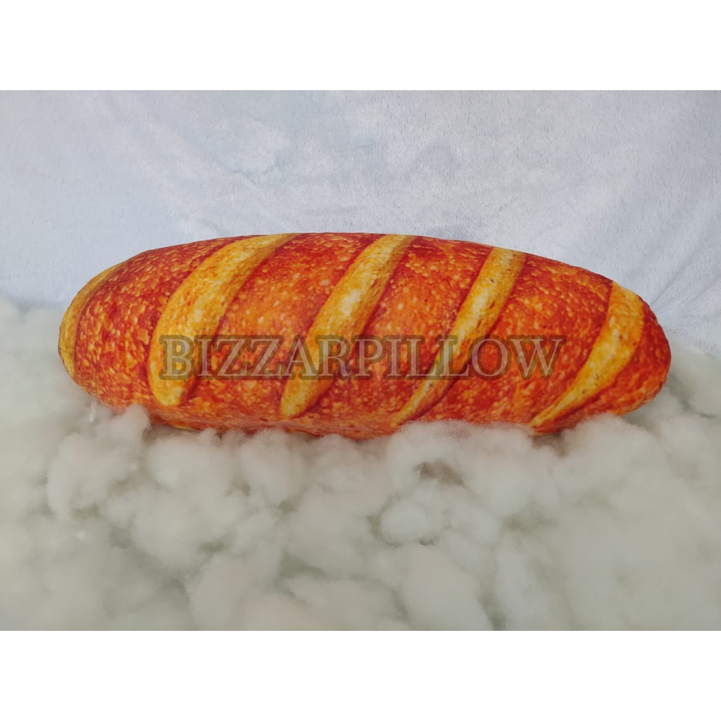 Bizzarpillow Bantal Makanan Roti Panggang Jumbo BZ149