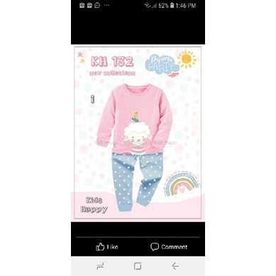 piyama anak polkadot KH 132 i