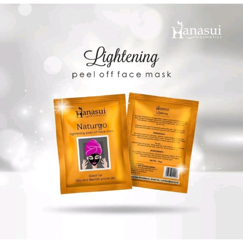 Naturgo Hanasui Lightening Peel Off Face Mask Gold Anti Aging