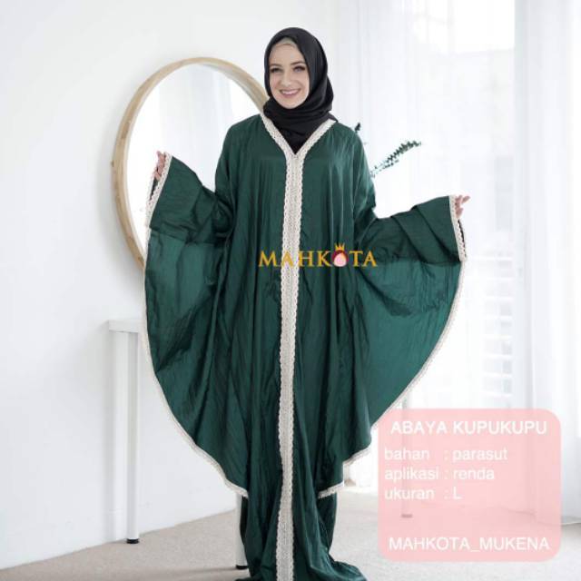 Abaya sholat kelelawar renda size L
