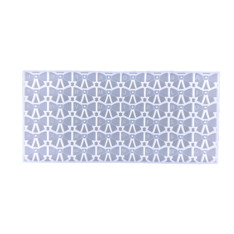 Siy Cetakan Resin Epoksi Lubang Tunggal Dan Ganda Bentuk Huruf Untuk Perhiasan Anting