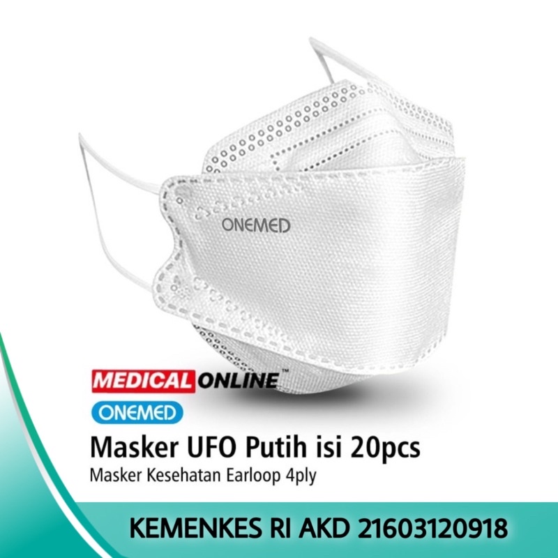 MASKER UFO ONEMED 4 PLY MASKER MEDIS CONVEX MEDICAL ONLINE MEDICALONLINE