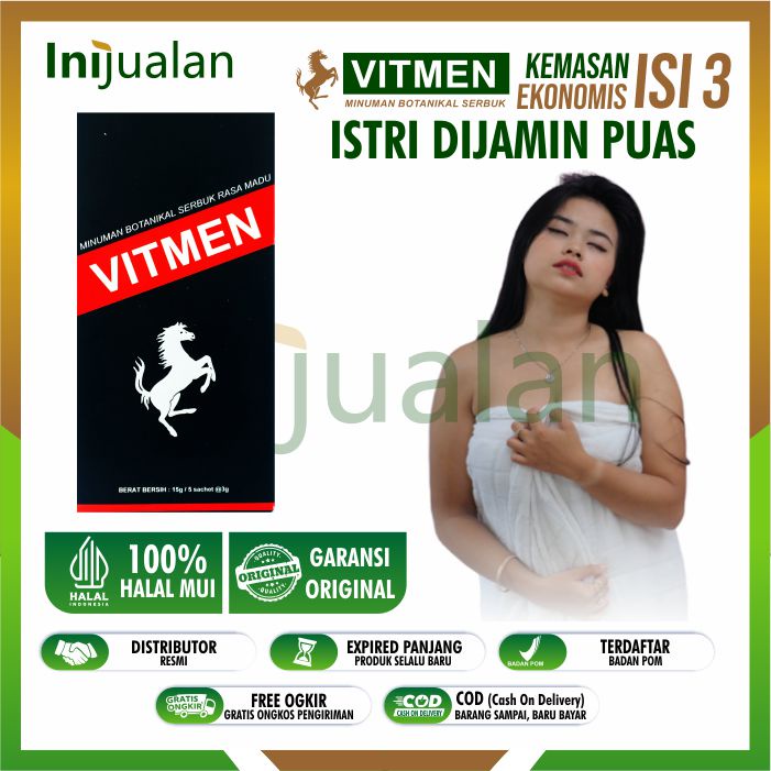 VITMEN KEMASAN EKONOMIS - OBAT KUAT DEWASA 100% HERBAL TAHAN LAMA ASLI ORIGINAL HALAL BPOM