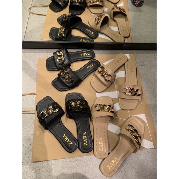SALE 9.9 9/9 9:9 SANDAL ZR CHAIN FREE PAPERBAG / SANDAL ZARA / SANDAL WANITA / SANDAL IMPORT / GROSI