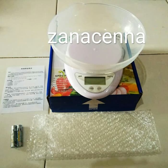 Timbangan dapur mangkok B05 5kg akurari 1gr Murah