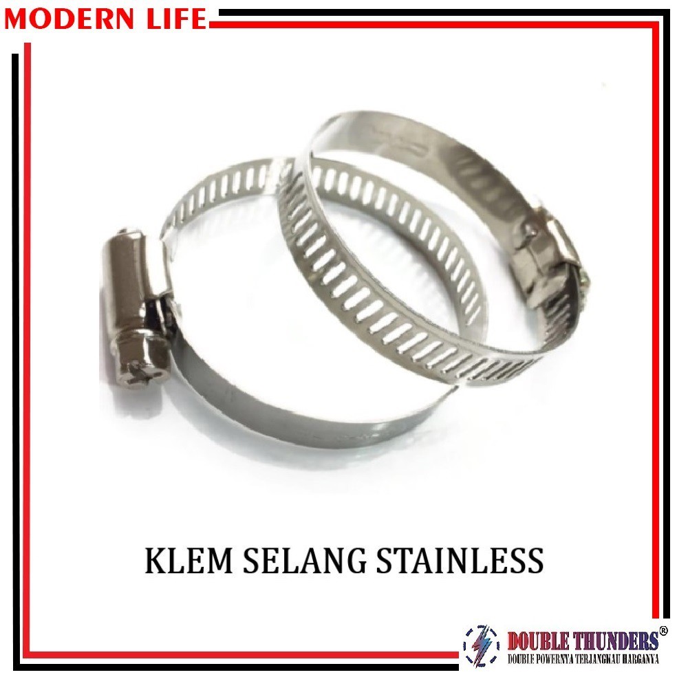 Klem Selang Hose Clamp Stainless Berkualitas ( 1 , 1 1/4 , 1 1/2 )