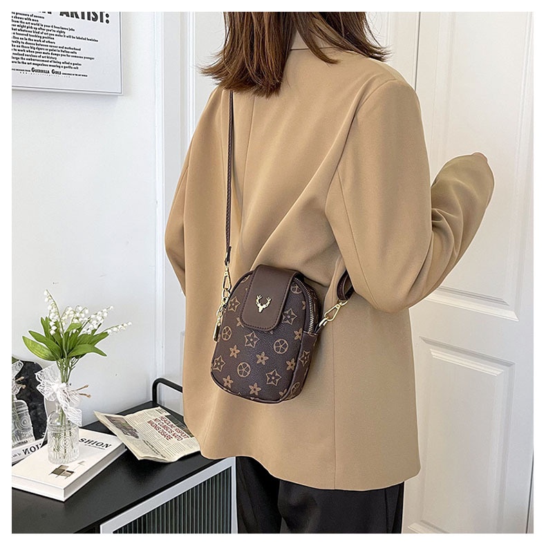 TASHAPPY CR7793 Tas SLING PHONE Motif Model Kece Wanita Kekinian Terbaru Ada 2 Resleting supplier tas import