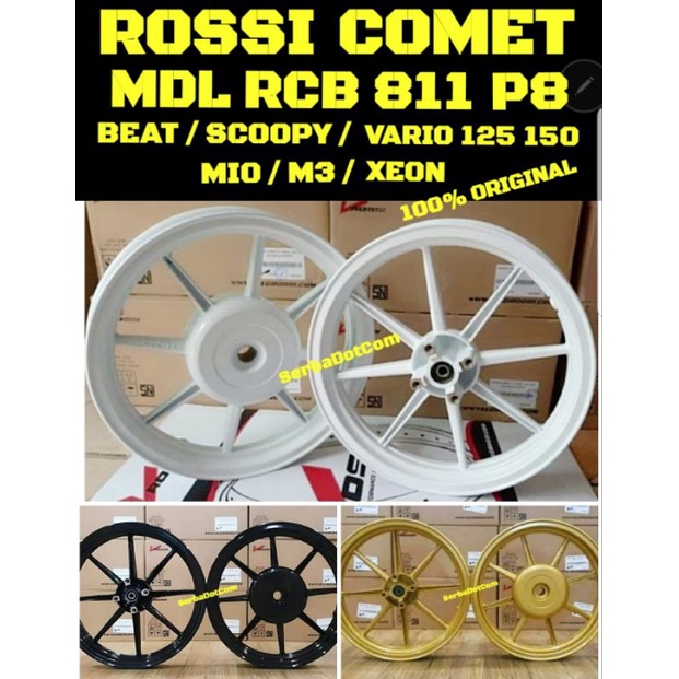 VELG ROSSI ROSSY VENOM COMET P8 P PALANG 8 BEAT SCOOPY VARIO 125 VARIO 150 MIO M3 XEON ORIGINAL not 