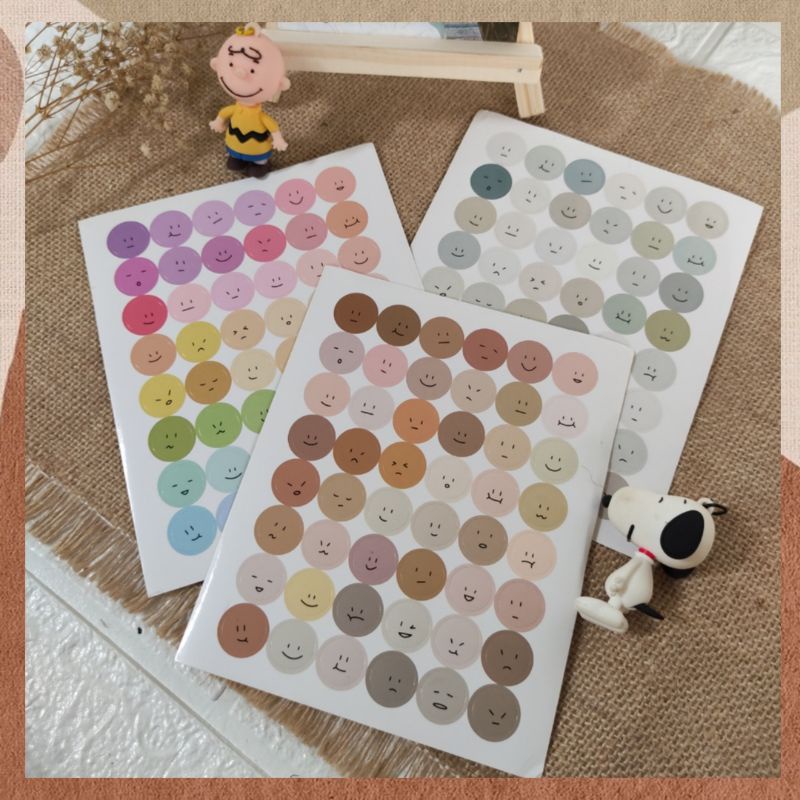 

[ READY ] Stiker Deco | Stiker jurnal | Smiley Face Sticker