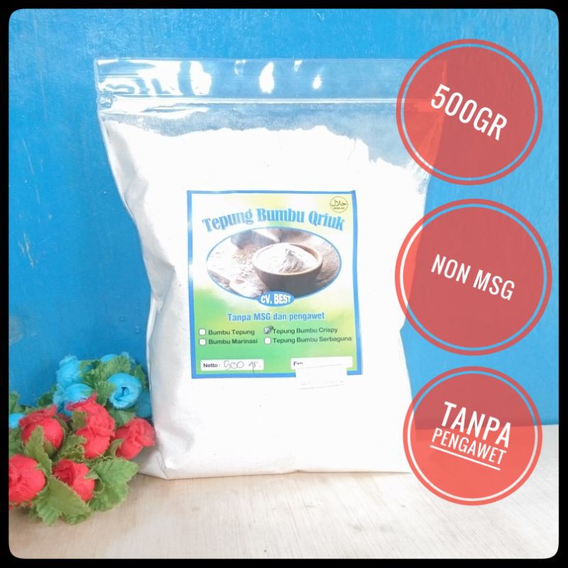 

Tepung bumbu Crispy Tanpa msg dan pengawet 500gr