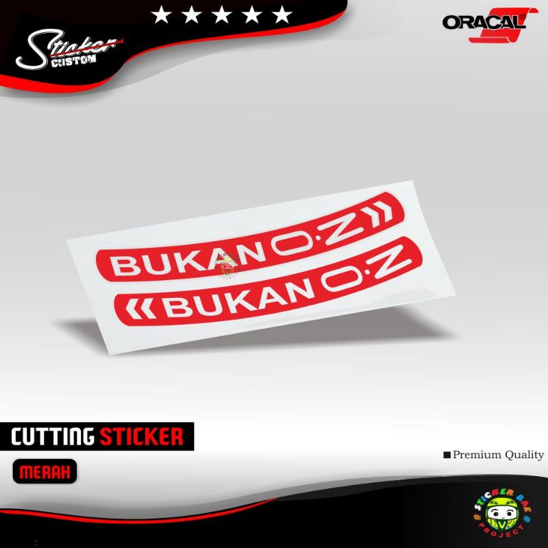 sticker velg bukan oz bahan cutting sticker isi 2pcs