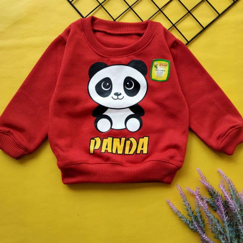 Sweater bayi fleece Panda