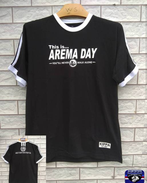 Kaos arema day strip lengan