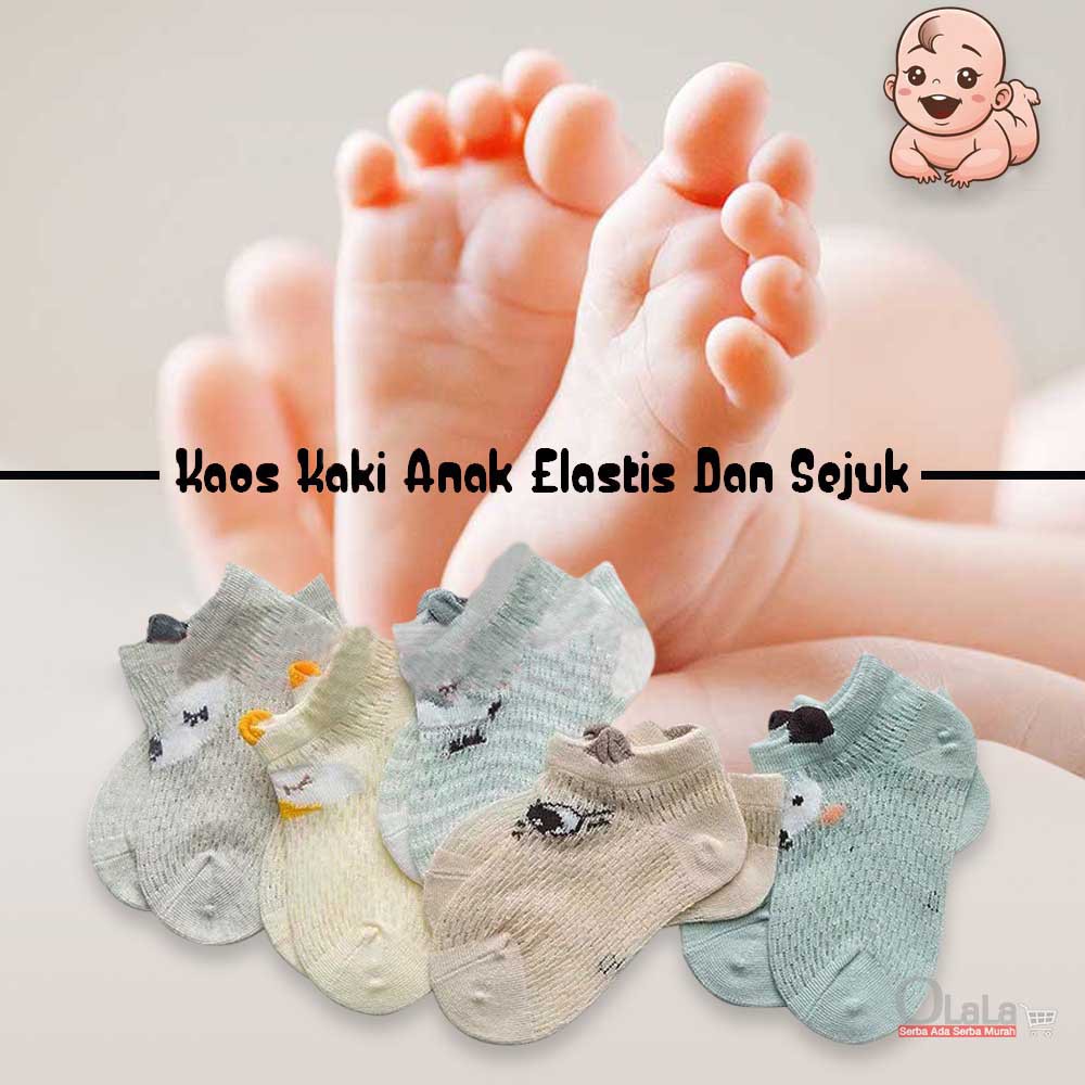 Kaos Kaki Bayi bahan adem isi 5pcs