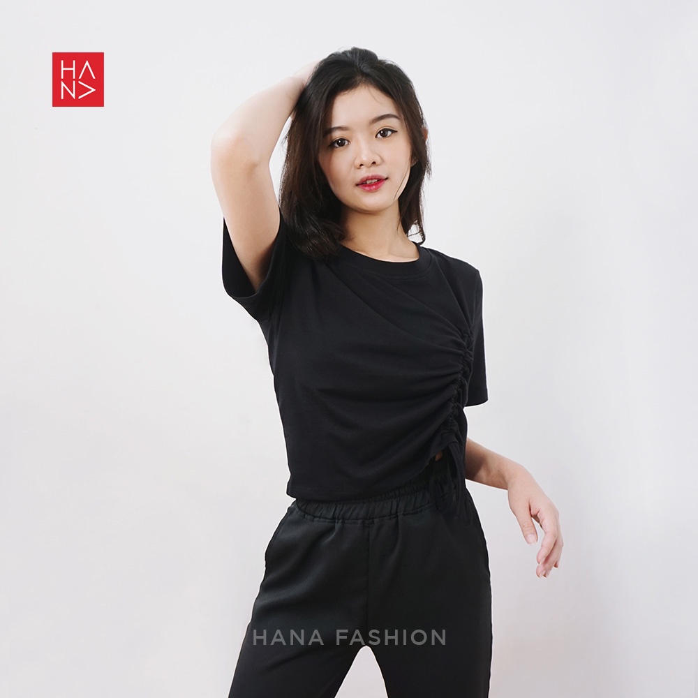 HanaFashion JKT - Isabel T Shirt Kaos Wanita Murah - TS090