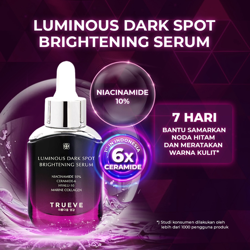 TRUEVE NIACINAMIDE 10% &amp; CERAMIDE Brightening Serum - Serum Wajah Trueve 30ml