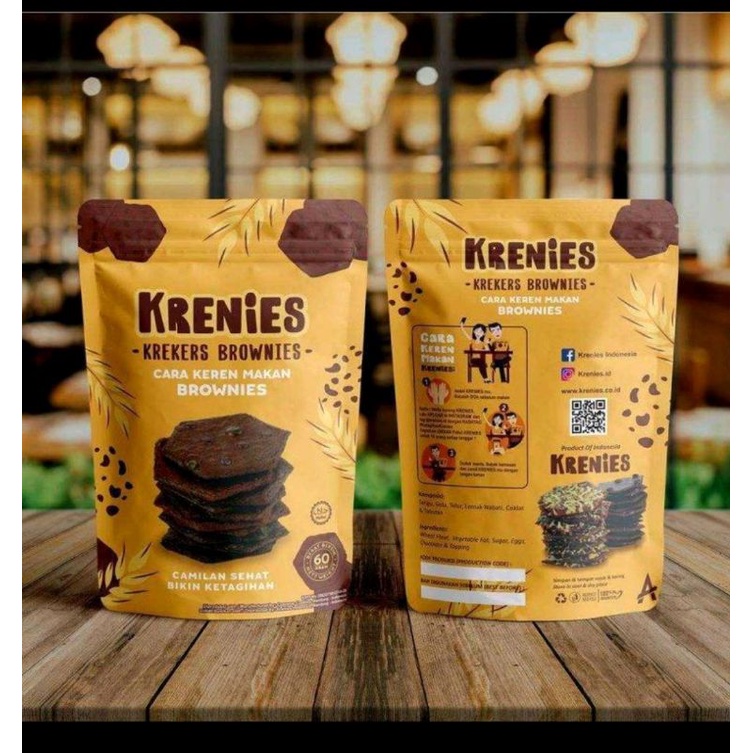 

Krenies Makanan ringan krekers brownies CHOCO CHEESE 60gr