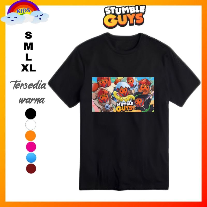 Stumble guys guy baju kaos shirt distro Anak stumble guys guy kaos stumble guys guy/Baju stumble guy